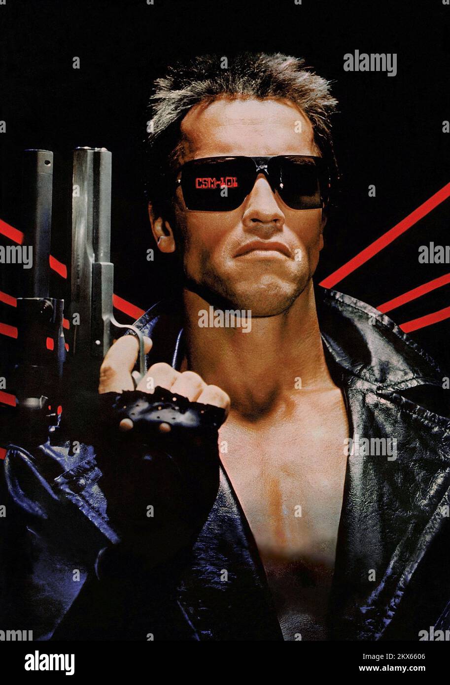Le Terminator Arnold Schwarzenegger Banque D'Images