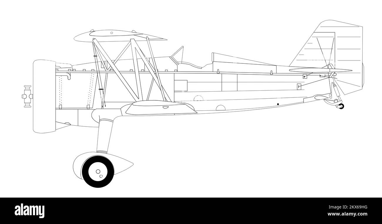 Curtiss Hawk II Banque D'Images