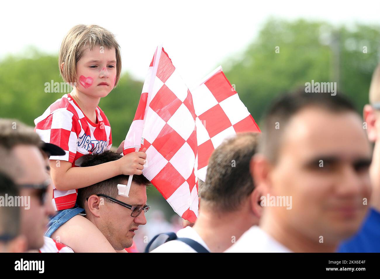 08.06.2018., Osijek, Croatie - match de football amical entre la Croatie et le Sénégal au stade Gradski vrt.fans photo: Goran Stanzl/PIXSELL Banque D'Images