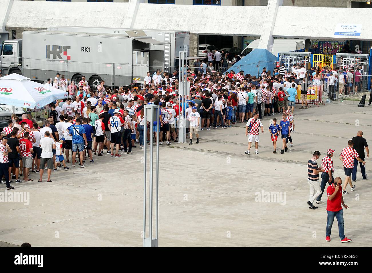 08.06.2018., Osijek, Croatie - match de football amical entre la Croatie et le Sénégal au stade Gradski vrt.fans photo: Goran Stanzl/PIXSELL Banque D'Images