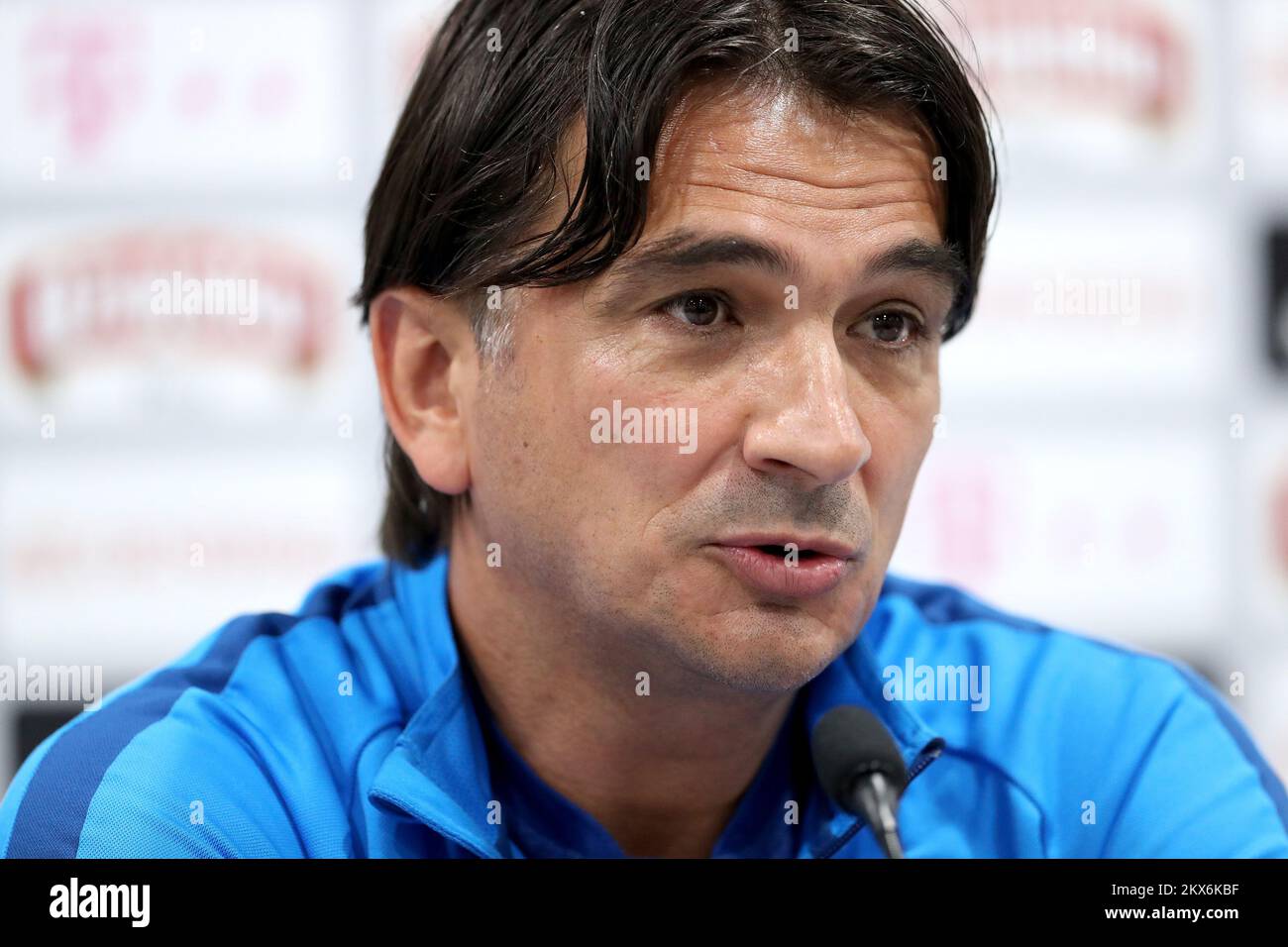 17.06.2018., Rosino, Russie - Championnat du monde de football en Russie 2018. Zlatko Dalic, responsable de l'équipe de football croate, a tenu une conférence de presse au stade Arena Rosino. Photo: Igor Kralj/PIXSELL Banque D'Images