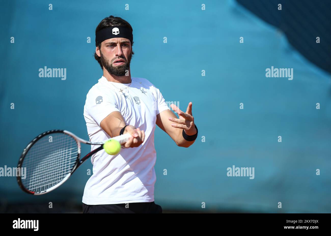 17.07.2018., Umag - 29. Blue Lagoon Croatie Open Umag, 1st rond, Dusan Lajovic - Nikoloz Basilashvili. Nikoloz Basilashvili photo: Igor Soban/PIXSELL Banque D'Images