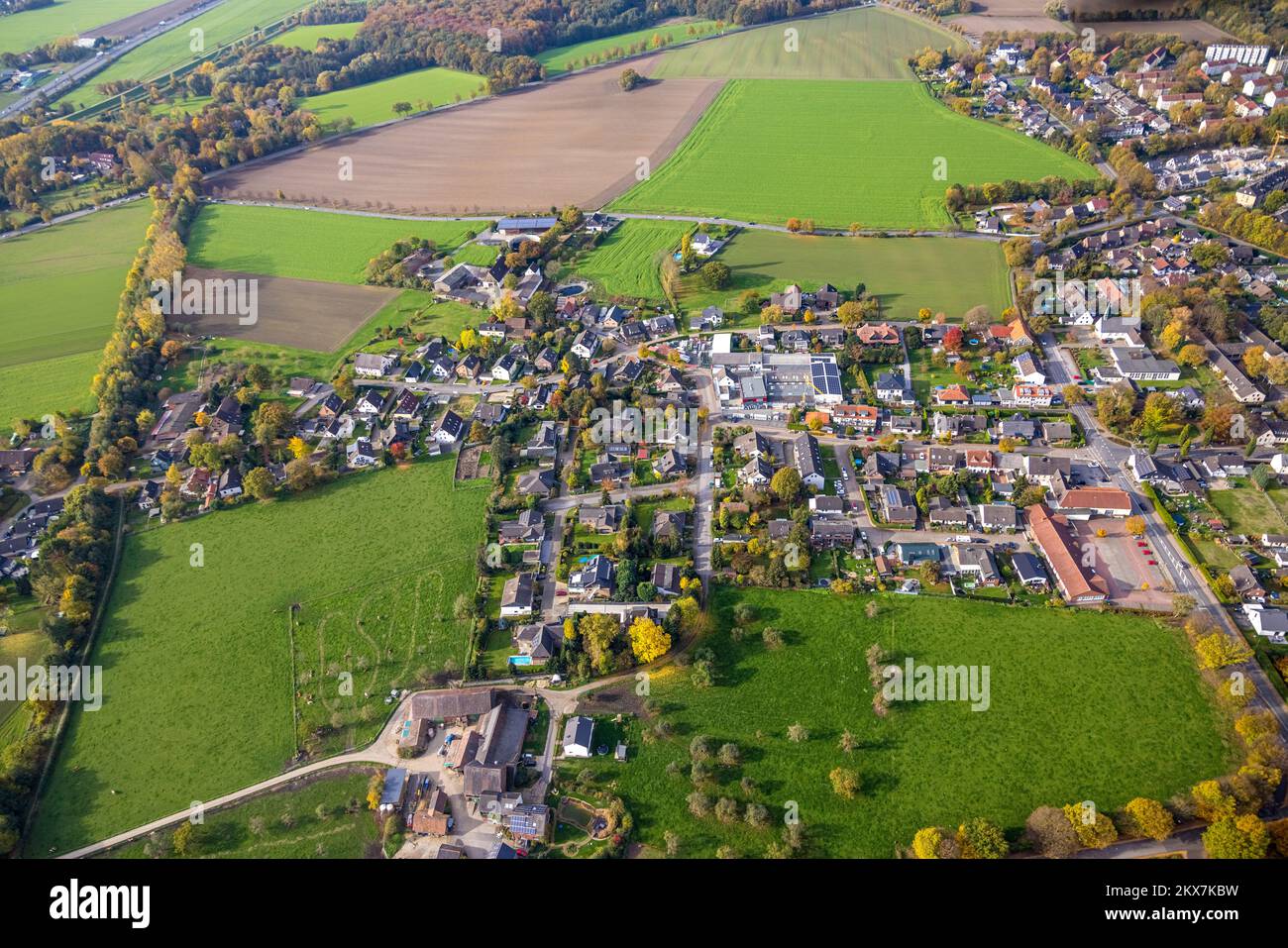 Vue aérienne, usine de Schaumann, Weddinghofen, Bergkamen, région de Ruhr, Rhénanie-du-Nord-Westphalie, Allemagne, DE, Europe, photographie aérienne, Photovol Banque D'Images