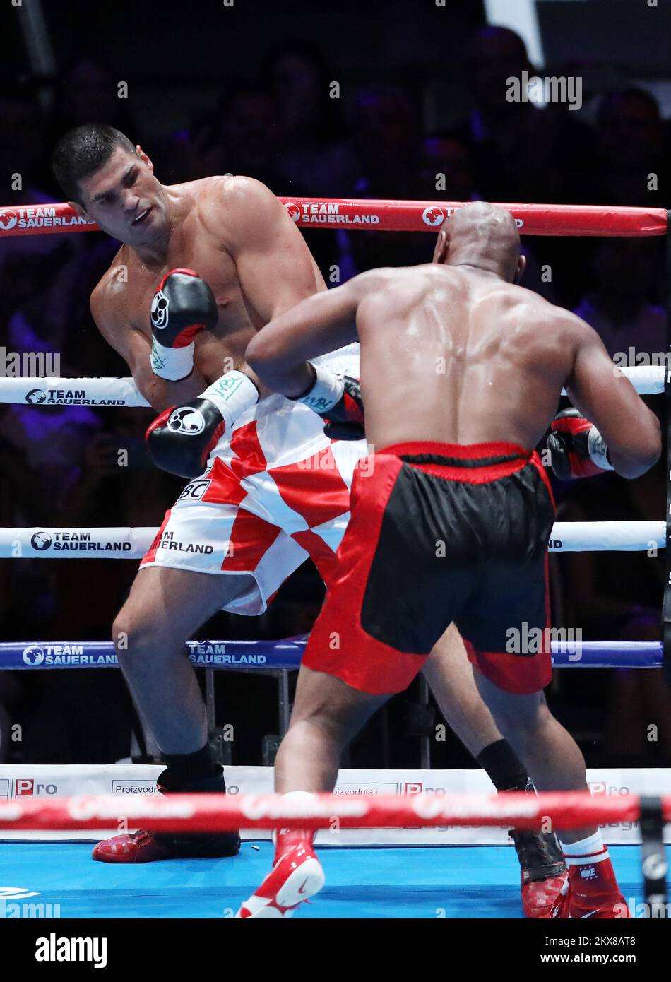 08.09.2018., Zagreb, Croatie - nuit de combat Zagreb. Filip Hrgovic (CRO) - Amir Mansour (Etats-Unis). Photo: Jurica Galoic/PIXSELL Banque D'Images