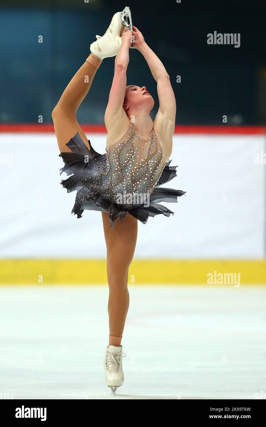 08.12.2018., Zagreb, Croatie - 51st Golden spin à Dom sportova. Mariah Bell, photo : Goran Stanzl/PIXSELL Banque D'Images
