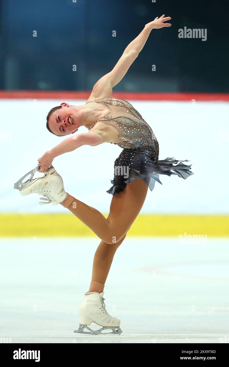 08.12.2018., Zagreb, Croatie - 51st Golden spin à Dom sportova. Mariah Bell, photo : Goran Stanzl/PIXSELL Banque D'Images