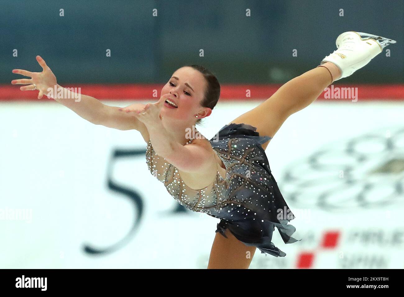 08.12.2018., Zagreb, Croatie - 51st Golden spin à Dom sportova. Mariah Bell, photo : Goran Stanzl/PIXSELL Banque D'Images