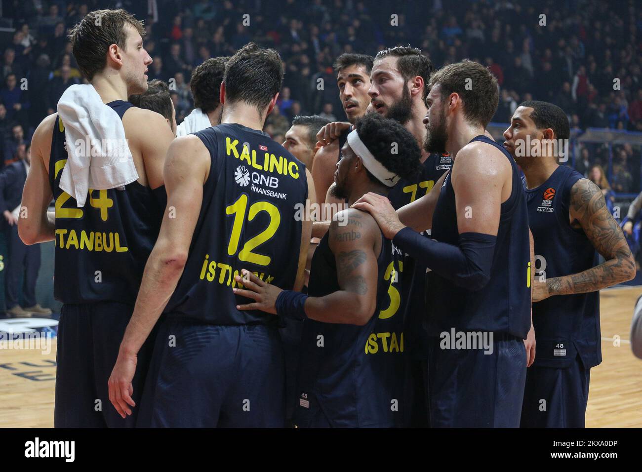 20.12.2018, Podgorica, Monténégro - le tour 14th de Turkish Airlines Euroligue entre le Basketball Club Buducnost Voli et Fenerbahce Beko Istanbul, qui s'est terminé avec la victoire de l'équipe invitée 65-89. Photo: Filip Filipovic/HaloPix/Pixsell Banque D'Images