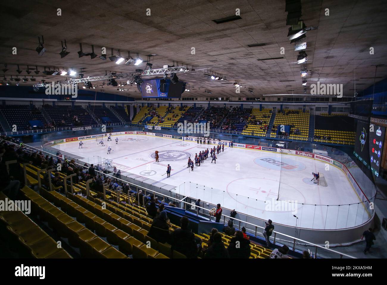 4,1.2019., Zagreb, Croatie - Ligue EBEL, KHL Medvescak - EC Villacher SV. Photo: Igor Soban/PIXSELL Banque D'Images
