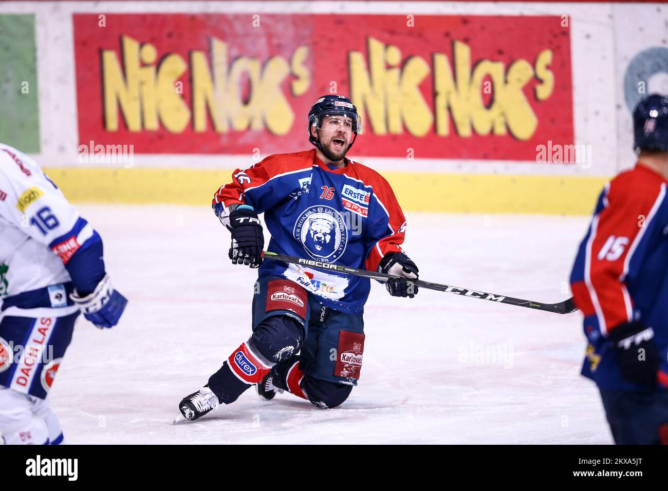 4,1.2019., Zagreb, Croatie - Ligue EBEL, KHL Medvescak - EC Villacher SV. Photo: Igor Soban/PIXSELL Banque D'Images