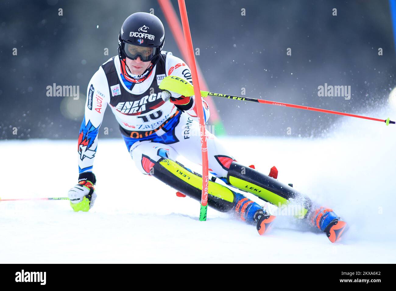 05.01.2019., Croatie, Zagreb - la première course de slalom homme de la  coupe du monde de ski Audi FIS Snow Queen Trophée. Luca Aerni. Photo:  Slavko Midzor/PIXSELL Photo Stock - Alamy
