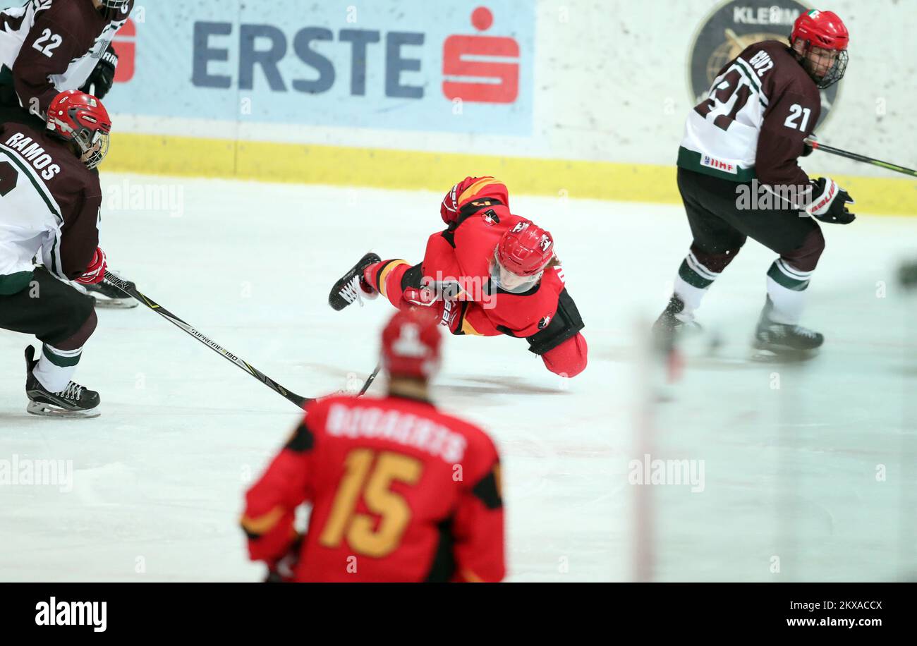 21.01.2019., Dom sportova, Zagreb, Croatie - Championnat du monde U20 de l'IIHF, division 2. Groupe B. Belgique contre Mexique. Photo: Sanjin Strukic/PIXSELL Banque D'Images