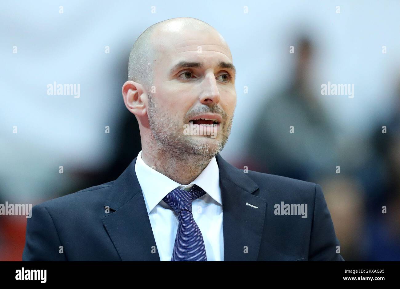 06.02.2019., Drazen Petrovic Basketball Hall, Zagreb, Croatie - Eurocup, Groupe H, Round 6, KK Cedevita Zagreb contre BC Zenit Saint-Pétersbourg. Entraîneur de Cedevita Slaven Rimac. Photo: Igor Kralj/PIXSELL Banque D'Images