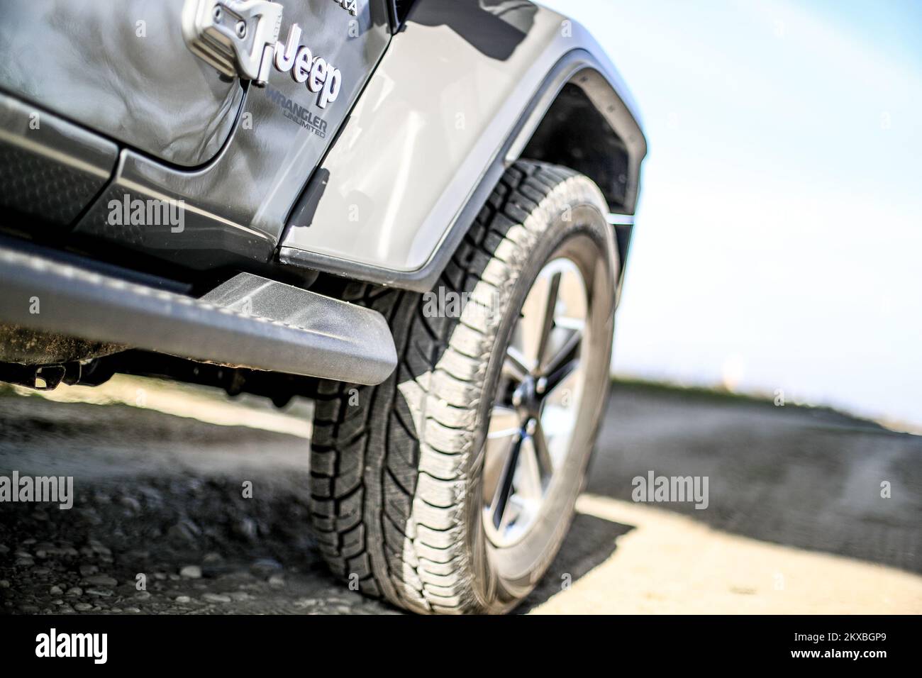 24.02.2019., Zagreb, Croatie - car Jeep Wrangler Unlimited. Photo: Slavko Midzor/PIXSELL Banque D'Images