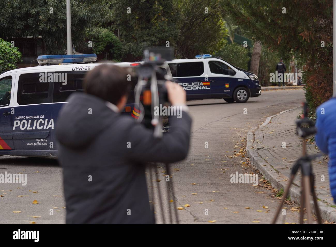 Madrid, Espagne. 30th novembre 2022. Images de l'ambassade d'Ukraine à Madrid où une attaque a été effectuée avec une bombe à enveloppes, Madrid 30 novembre 2022 crédit: CORMON PRESSE/Alamy Live News Banque D'Images