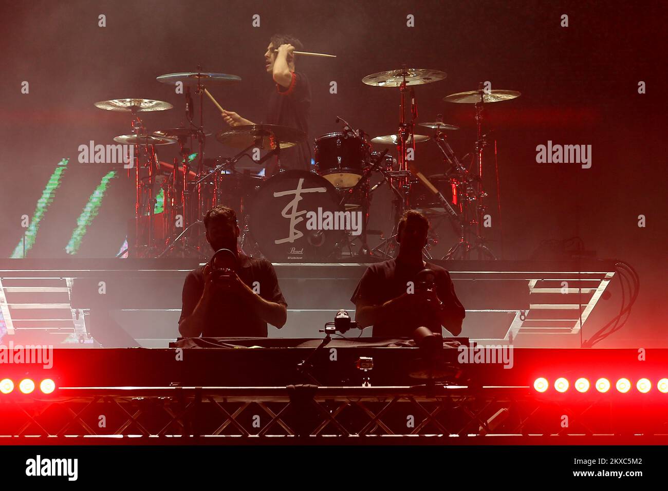 13.07.2019., Croatie, Split - Ultra Europe Festival, deuxième nuit. Les Chainfumeuses photo: Borna Filic/PIXSELL Banque D'Images