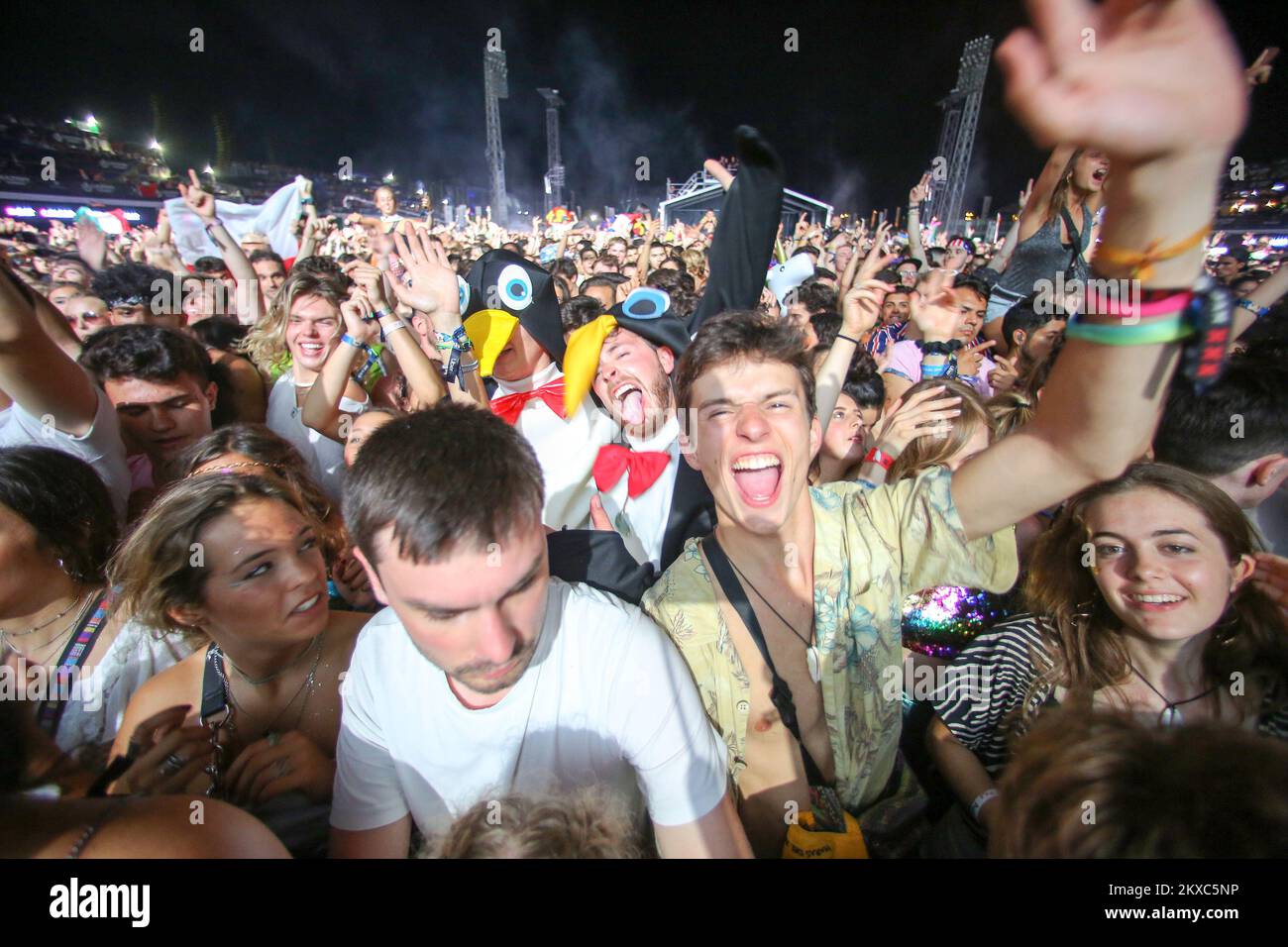 13.07.2019., Croatie, Split - Ultra Europe Festival, deuxième nuit. Les Chainfumeuses photo: Borna Filic/PIXSELL Banque D'Images