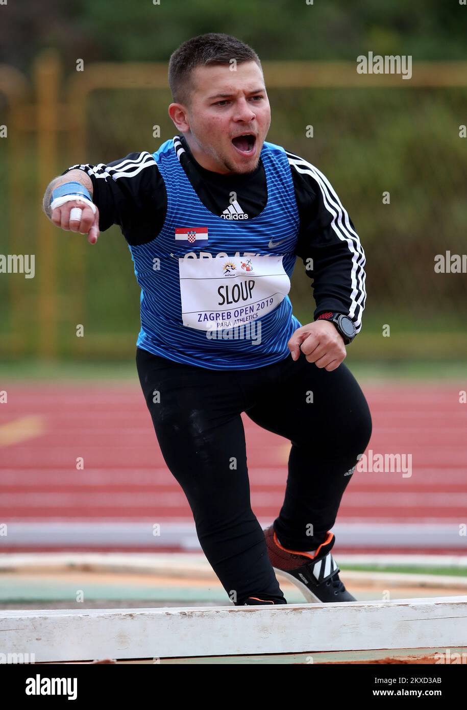 22.09.2019., Zagreb, Croatie - Zagreb Open 2019 – Réunion internationale Para Athletic. Tir mis, Matija Sloup. Photo: Igor Kralj/PIXSELL Banque D'Images