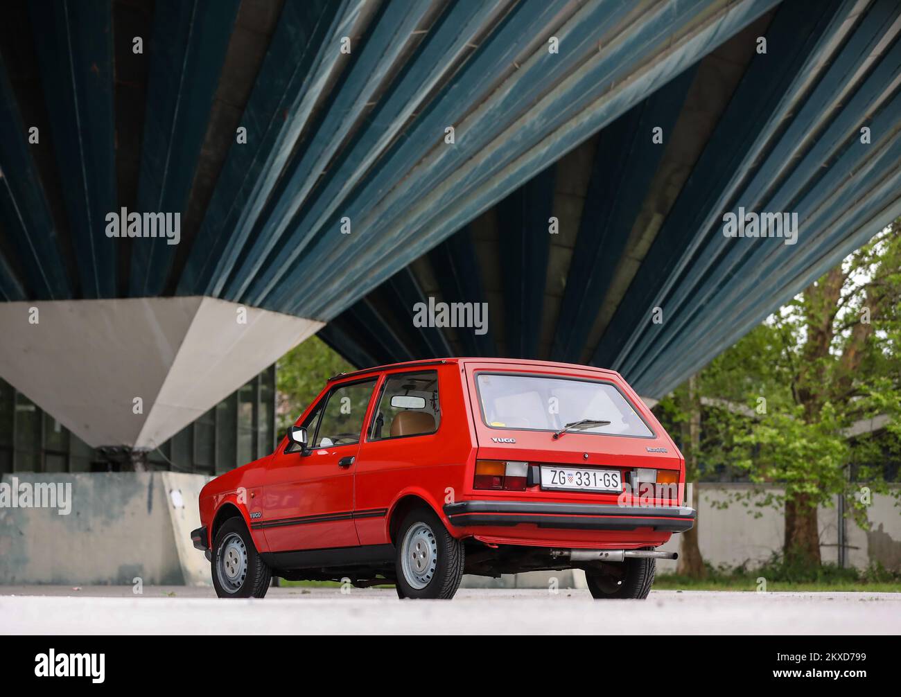 17.05.2019., Zagreb, Croatie - car Zastava Yugo Koral 55. Photo: Jurica Galoic/PIXSELL Banque D'Images