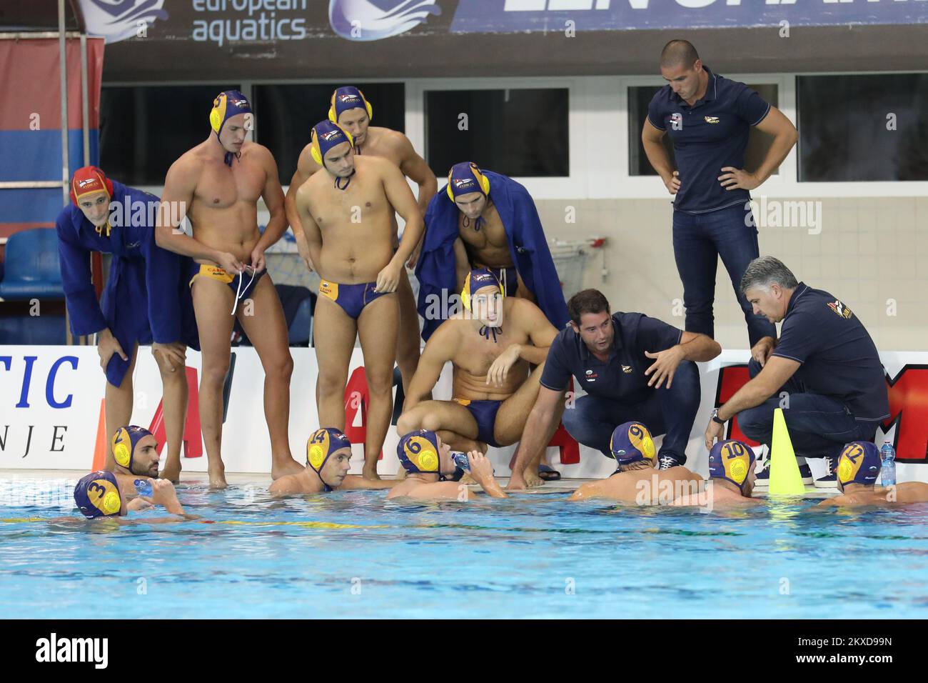 04.10.2019., Croatie, City Pool, Dubrovnik - Regional Water Polo League, Round 3, VK Jug Adriatic Osiguranje - PVK Jadran Carine. Photo: Grgo Jelavic/PIXSELL Banque D'Images