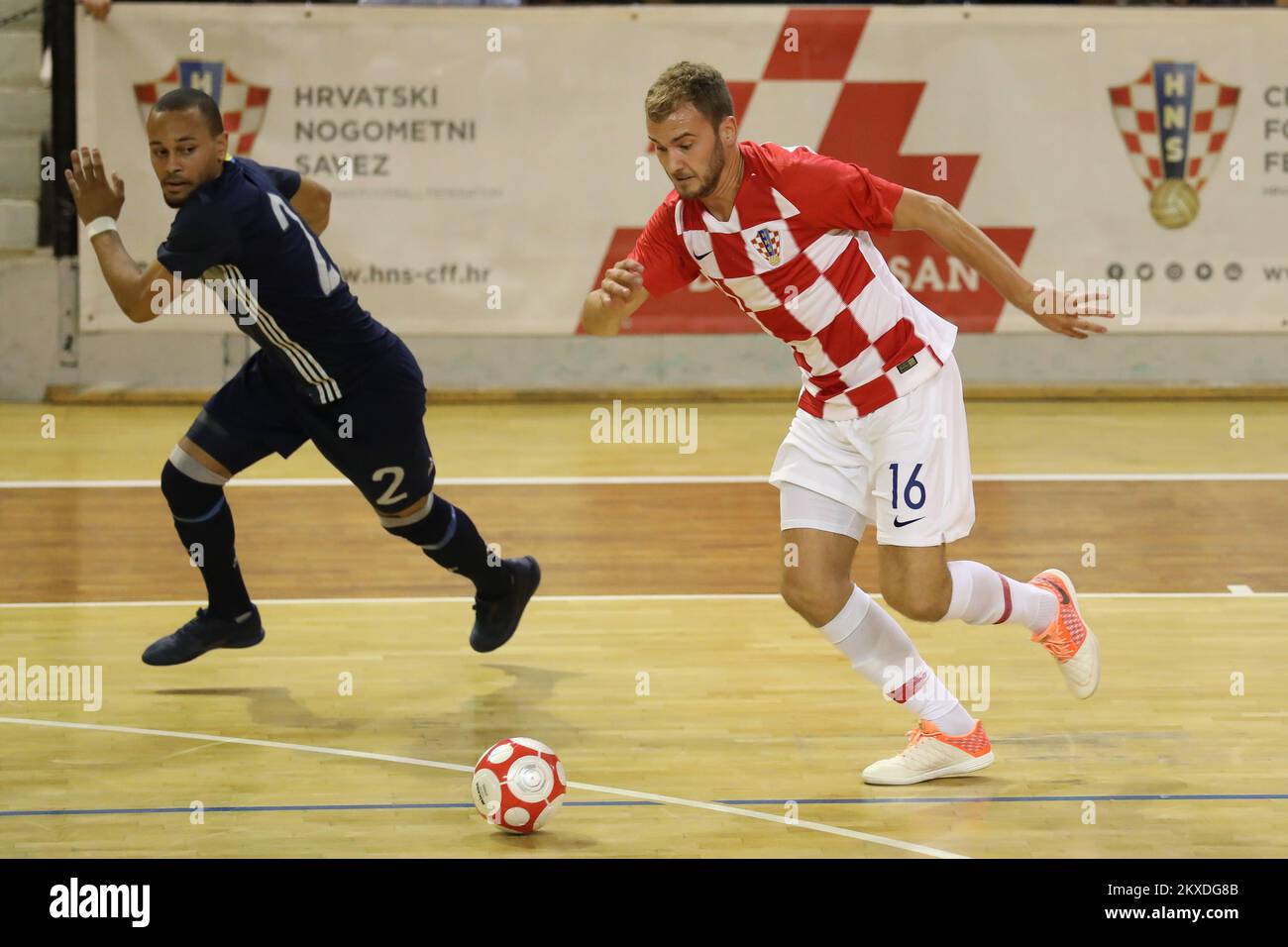 24.10.2019., Dubrovnik, Croatie - partie principale de la compétition européenne de qualification pour la coupe du monde FIFA Futsal 2020, groupe 7, Croatie - Suède. Luka Sutton photo: Grgo Jelavic/PIXSELL Banque D'Images