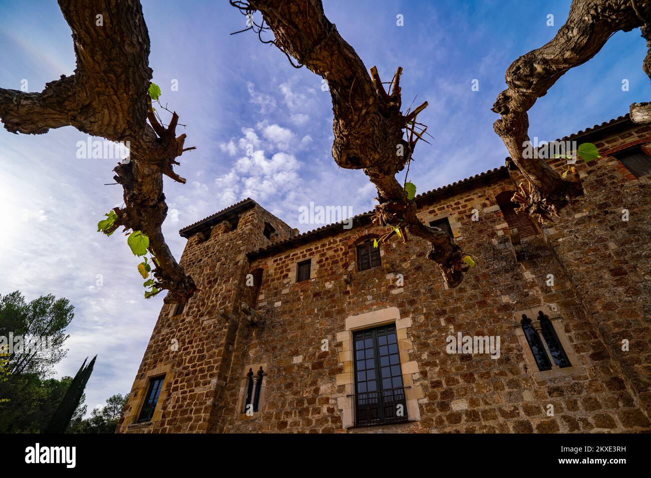 Torre Negre, une maison fortifiée de 12th ans à Sant Cugat del Valles, acquise par le conseil municipal en 2022 (Ajuntament de Sant Cugat). Banque D'Images