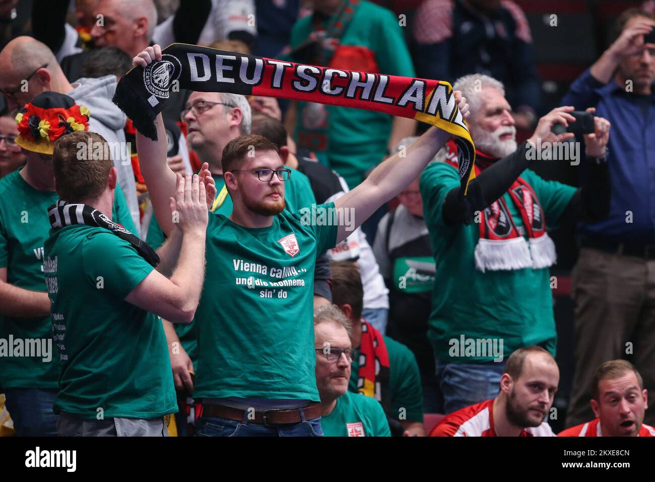 16.01.2020., Wiener Stadthalle, Vienne, Ausrtia - hommes EHF Euro 2020, main Round, groupe 1, 1st Round, Belarus - Allemagne. Photo: Luka Stanzl/PIXSELL Banque D'Images