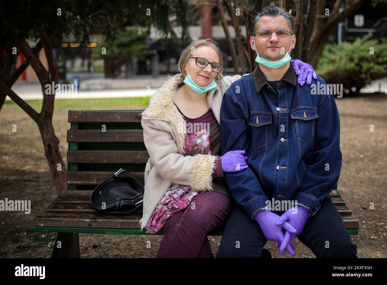 29.03.2020., Sarajevo, Bosnie-Herzégovine - rues vides de Sarajevo pendant le coronavirus. Photo: Armin Durgut/PIXSELL Banque D'Images