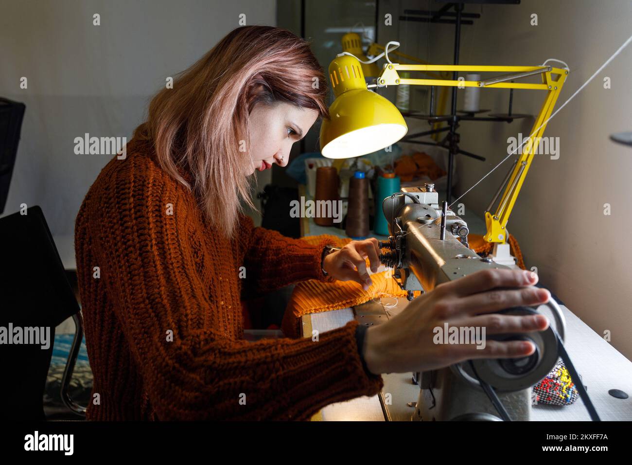 04.03.2020., Zagreb, Croatie - Lea Vavra, inventeur de jouets imaginatifs. Photo: Tomislav Miletic/PIXSELL Banque D'Images