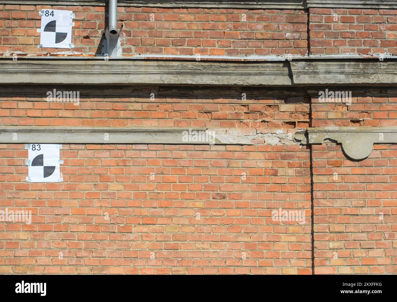 21.04.2020., Zagreb, Croatie - le cimetière de la ville de Mirogoj a été endommagé lors du tremblement de terre de Zagren le 22. Mars 2020. Photo: Marko Prpic/PIXSELL Banque D'Images