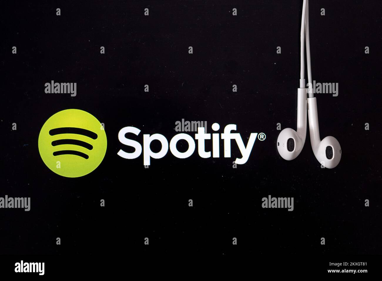 Photo prise sur 16 juillet 2020. Montre l'illustration pour Spotify, à Zagreb, Croatie. Spotify, fournisseur suédois de services de diffusion de musique et de médias, a lancé mardi 13 nouveaux marchés, dont la Croatie. Photo: Igor Kralj/PIXSELL Banque D'Images