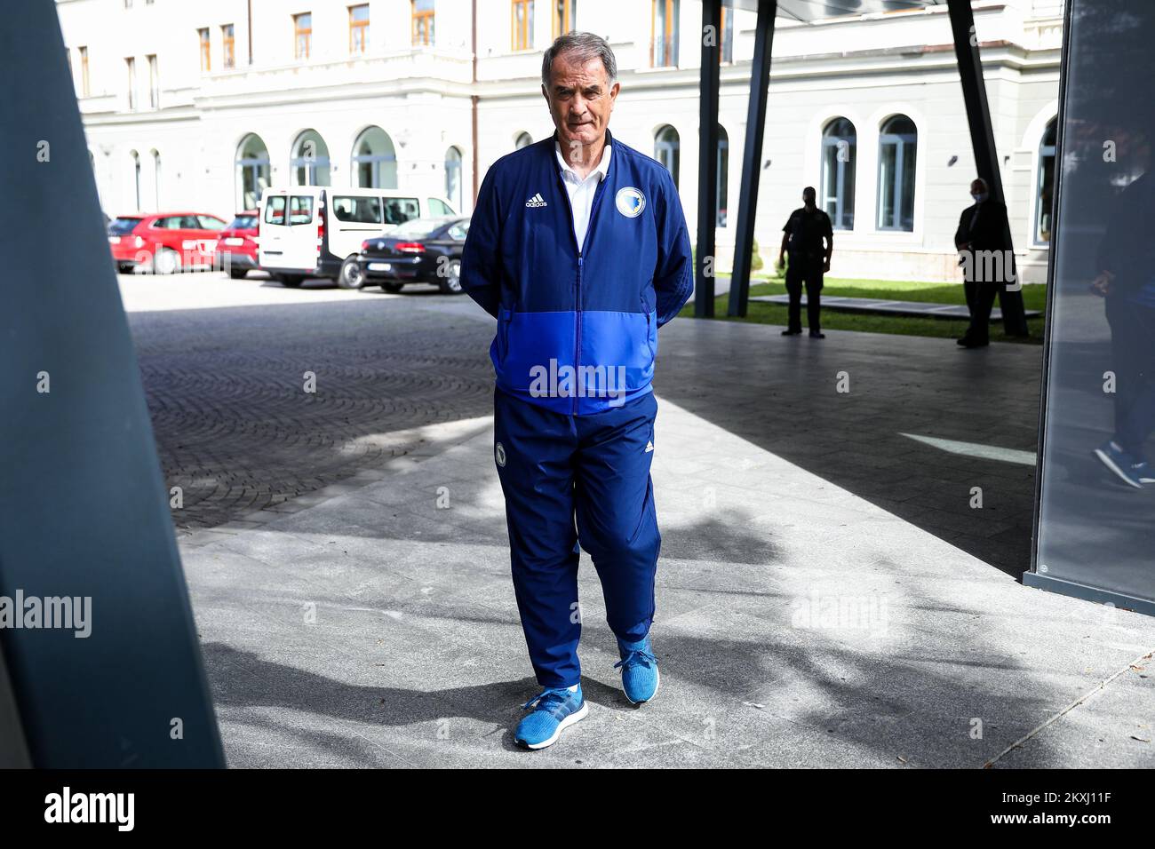 L'entraîneur Dusan Bajevic peut être vu venir à la rencontre de l'Équipe nationale de football de Bosnie-Herzégovine, avant le match contre l'Irlande du Nord, à Sarajevo, Bosnie-Herzégovine sur 05 octobre 2020. Photo: Sarmin Durgut/PIXSELL Banque D'Images