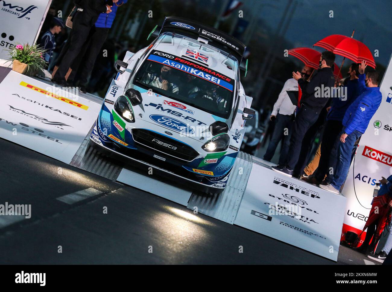 Tim Patterson Rally Gus Greensmith de Grande-Bretagne et Chris Patterson de Grande-Bretagne ...