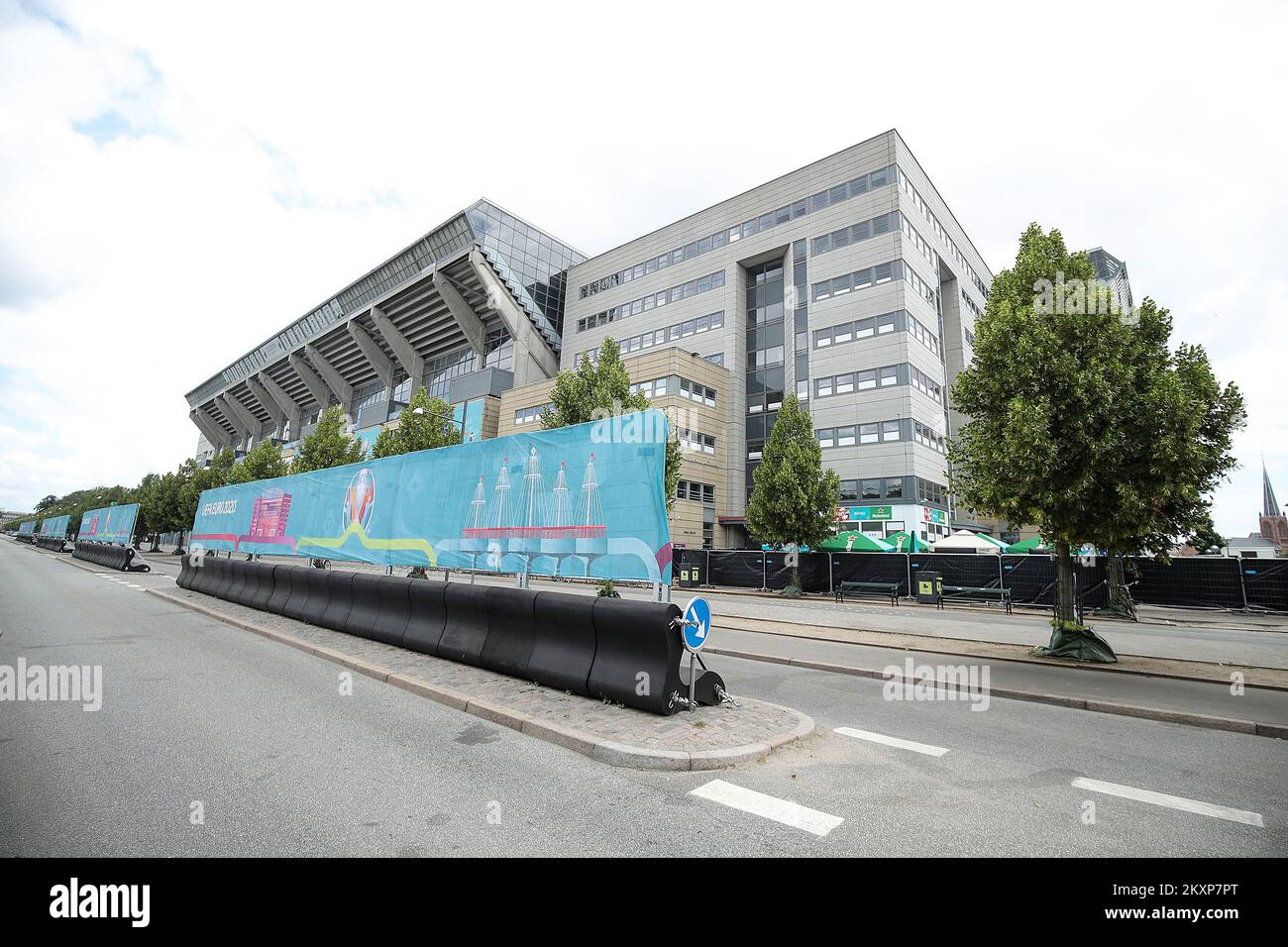 Stade Parken à Copenhague, Danemark sur 26 juin 2021. Le Parken Stadium accueillera le match de la huitième finale du Championnat d'Europe de football 2020 de l'UEFA entre les équipes nationales de Croatie et d'Espagne. Photo: Goran Stanzl/PIXSELL Banque D'Images