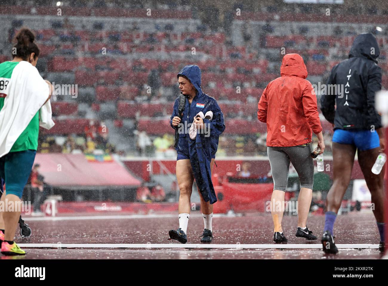 TOKYO, JAPON - AOÛT 02 : Sandra Perkovic, de Team Croatia, langatrice de Discus, participe à l'athlétisme de Discus Throw le 10 e jour des Jeux Olympiques de Tokyo 2020 au stade olympique de 02 août 2021 à Tokyo, au Japon. Photo: Igor Kralj/PIXSELL Banque D'Images