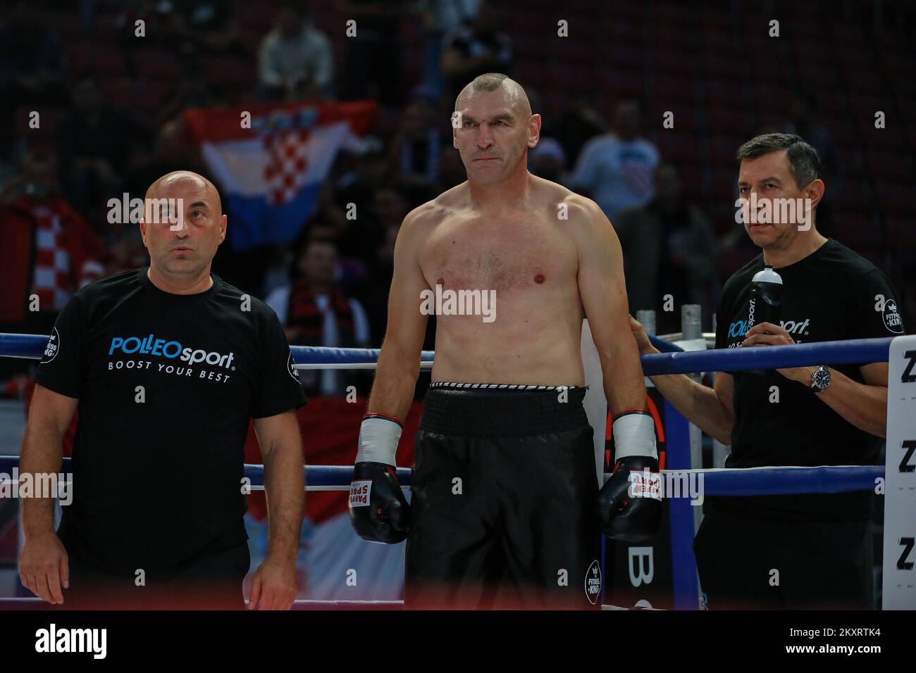 Croate Zeljko Mavrovic pendant les avant-combats de l'événement de boxe "bataille des géants" au stade Woerthersee à Klagenfurt, Autriche sur 10 septembre 2021. Zeljko Mavrovic revient après 23 ans. Photo: Jurica Galoic/PIXSELL Banque D'Images