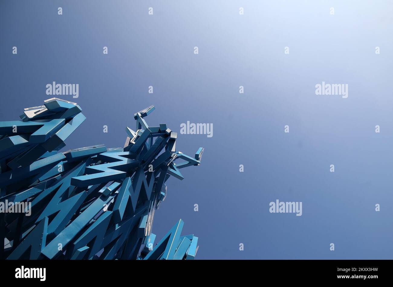 Pick Arena, une nouvelle salle de sport multifonctionnelle dans la ville de Szeged, dans le sud de la Hongrie, sur 12 janvier 2022. L'arène de 8,300 sièges sera l'un des lieux d'accueil de l'EHF EURO 2020 du gouvernement qui se tiendra en Hongrie et en Slovaquie entre 13 janvier et 30. À Szeged sera joué Groupe avec la France, la Croatie, la Serbie et l'Ukraine. Photo: Sanjin Strukic/PIXSELL Banque D'Images