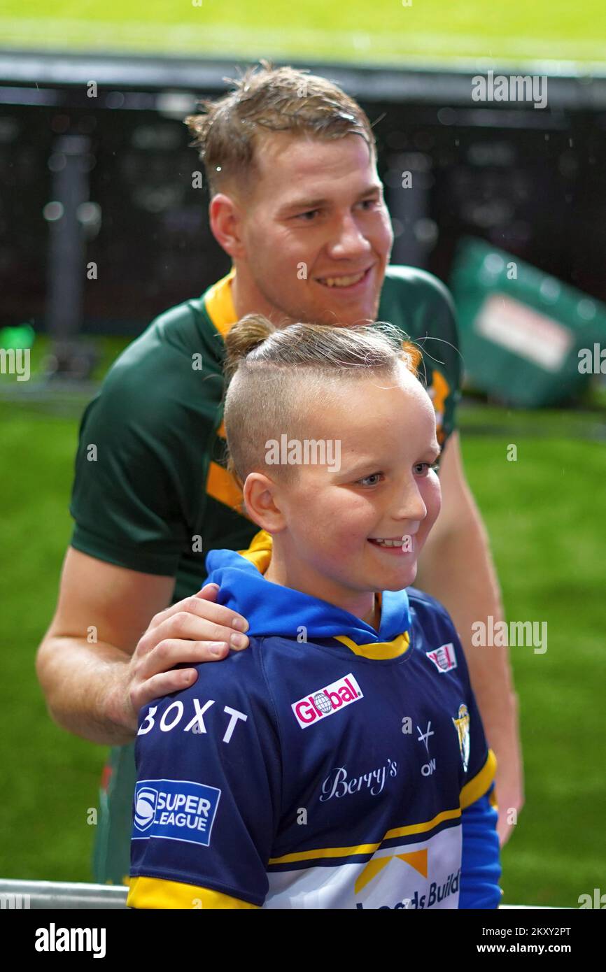 Coupe du monde de rugby à XIII 2021, Australie vs Écosse supporters Banque D'Images