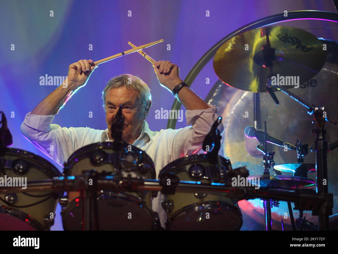 À la foire de Zagreb, le concert a été organisé par le batteur et fondateur du groupe Pink Floyd Nick Mason dans le cadre de sa tournée Saucerful of secrets de Nick Mason. Photo: Zeljko Hladika/PIXSELL Banque D'Images