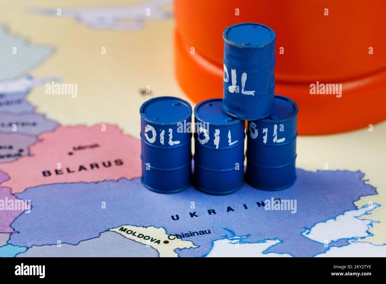 L'illustration montre la vanne connectée à la Russie et à l'Europe sur la carte de 28 juillet 2022. L'Union européenne est le plus grand importateur de gaz naturel au monde, et la principale source de ces quantités est précisément l'importation en provenance de Russie via les gazoducs. Photo: Tomislav Miletic/PIXSELL Banque D'Images