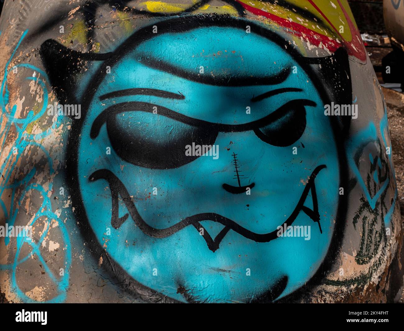 Albuquerque, Nouveau-Mexique graffiti Banque D'Images