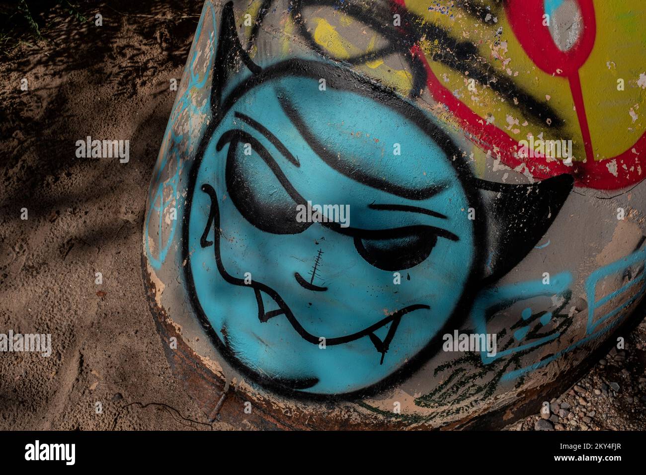 Albuquerque, Nouveau-Mexique graffiti Banque D'Images