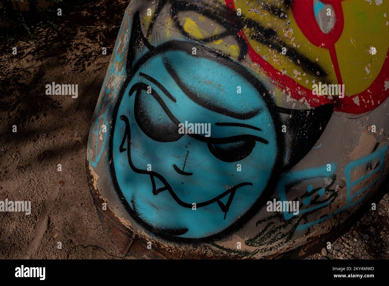 Albuquerque, Nouveau-Mexique graffiti Banque D'Images
