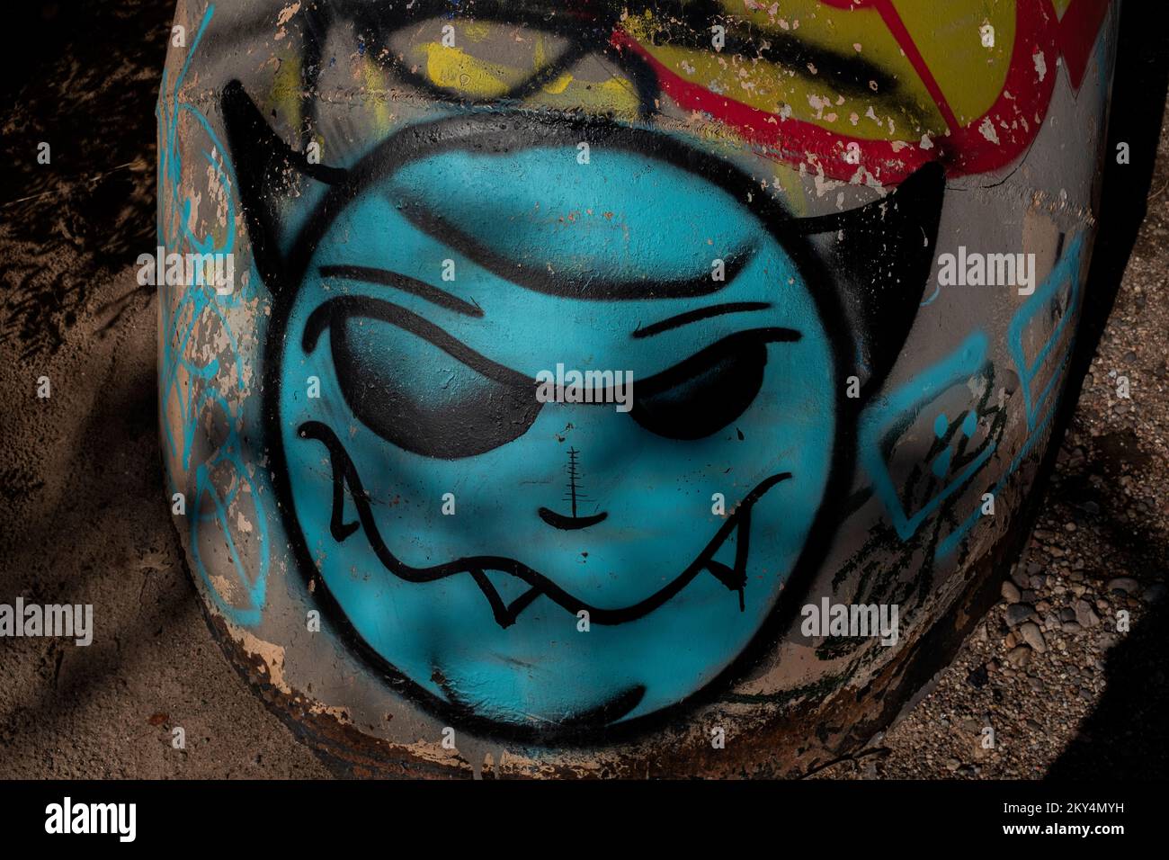 Albuquerque, Nouveau-Mexique graffiti Banque D'Images