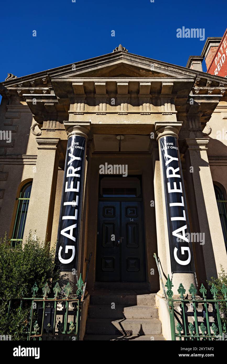 Ballarat Australie / le paysage de rue historique Camp Street de Ballarat. On y voit la salle Freemason du début des années 1870. Camp Street est où le Gov Banque D'Images