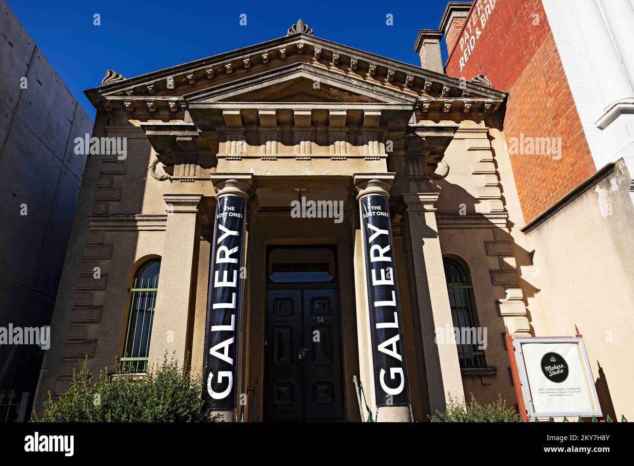 Ballarat Australie / le paysage de rue historique Camp Street de Ballarat. On y voit la salle Freemason du début des années 1870. Camp Street est où le Gov Banque D'Images