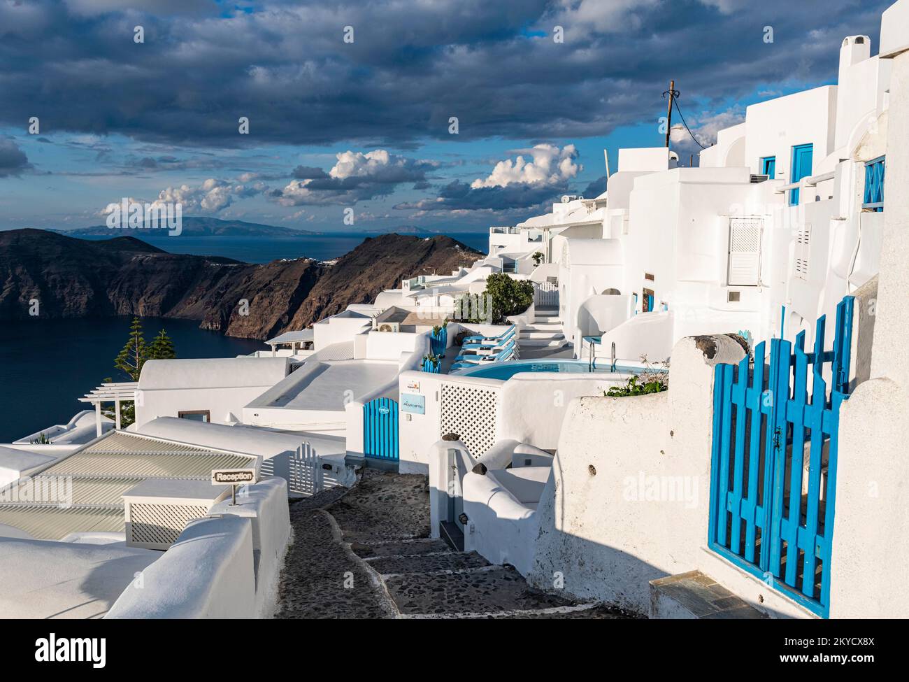 Fira, Santorini, Grèce Banque D'Images