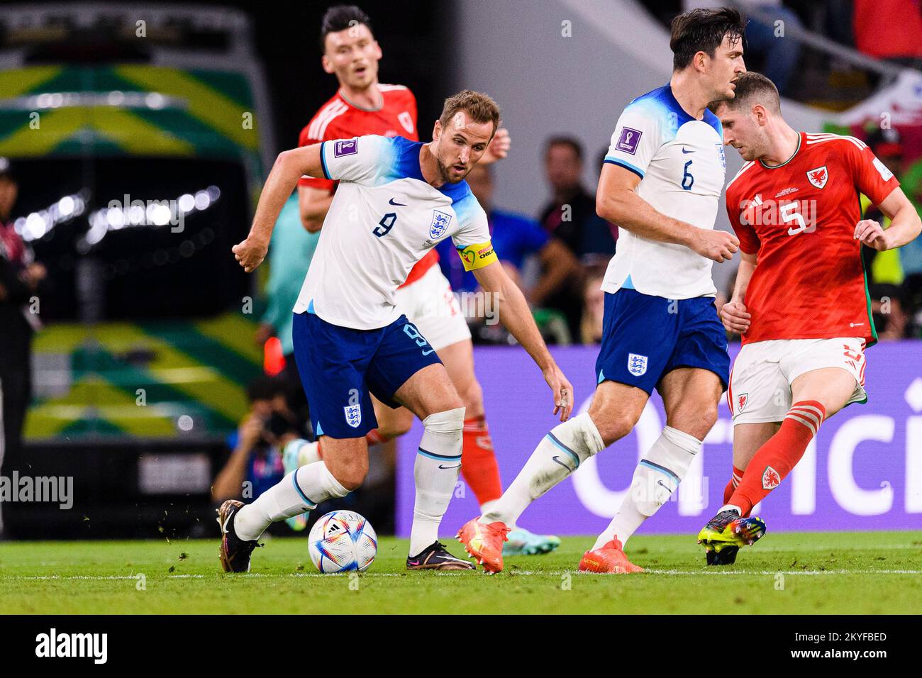 Doha, Qatar. 29th novembre 2022. Ahmed bin Ali Stadium Harry Kane d'Angleterre lors d'un match entre le pays de Galles et l'Angleterre, valable pour la phase de groupe de la coupe du monde, qui s'est tenue au stade Ahmed bin Ali à Al-Rayyan, Qatar. (Marcio Machado/SPP) crédit: SPP Sport presse photo. /Alamy Live News Banque D'Images