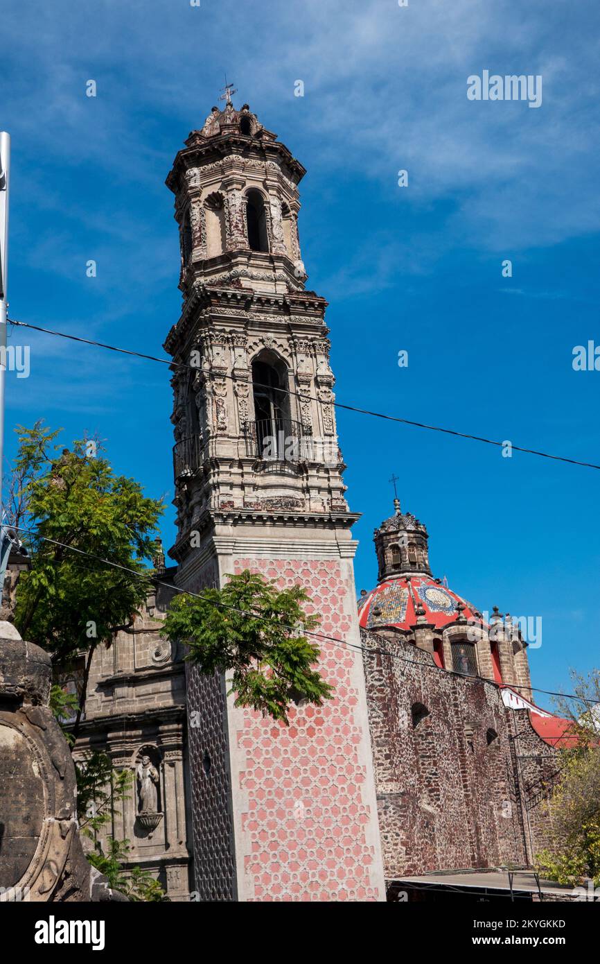 Église de San Hipolito Mexico Banque D'Images