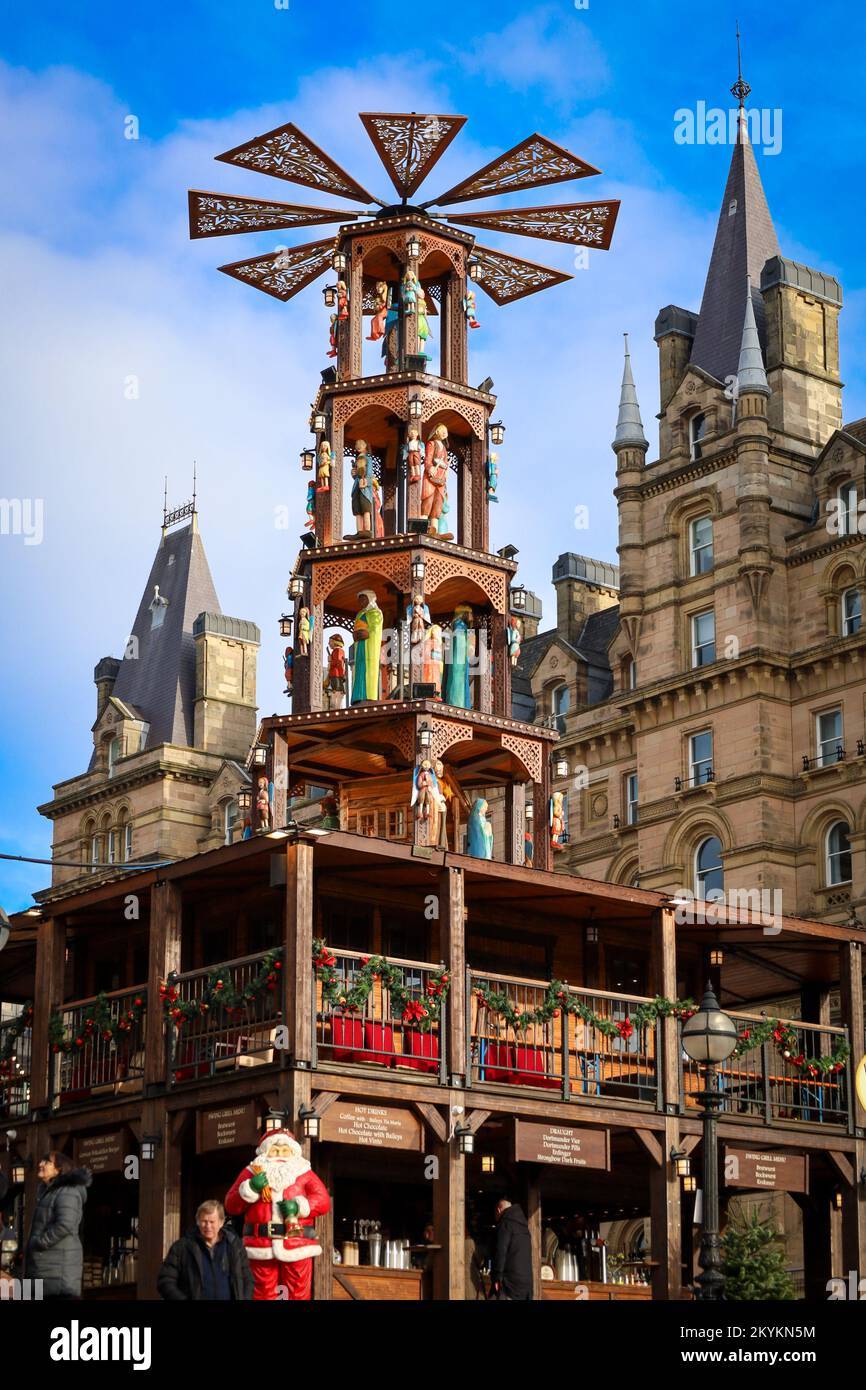 Marchés de Noël de Liverpool Banque D'Images